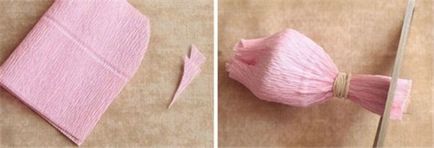 Cukorkacsokrok saját kezűleg - lépésre édes tulipán és rózsa kosárban