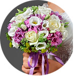 Menyasszonyi csokor 2017 - vesz egy esküvői csokor a menyasszony szállítási Moszkvában