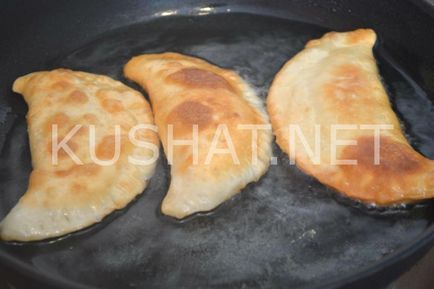 Chebureks pe iaurt cu carne