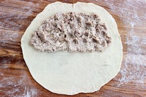 Pasties a kefir hússal - lépésről lépésre recept fotókkal, hogyan kell főzni
