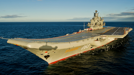 A „kérem” terroristák „Admiral Kuznyecov” hogy a csak orosz repülőgép-hordozó