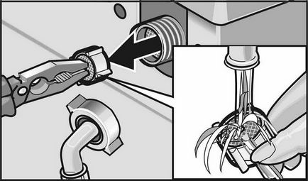 Чистка впускного клапана пральної машини