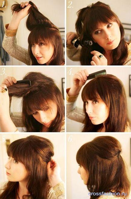 Crossfashion group - прості укладання для волосся середньої довжини покрокові фото