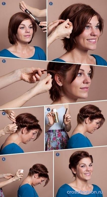 Crossfashion group - прості укладання для волосся середньої довжини покрокові фото
