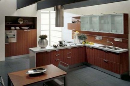 Designul bucătăriei cu fereastră de bay alegeți perdele elegante - idei de fotografie - afaceri ușoare