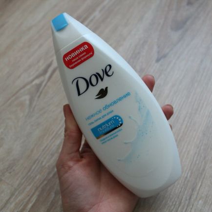 Dove blând de gel-scrub actualizare pentru comentarii duș