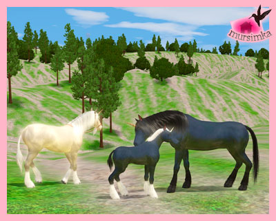 Unicorns - creaturi magice - animale de companie - articole și recenzii sims 3 - materiale - mursimka -