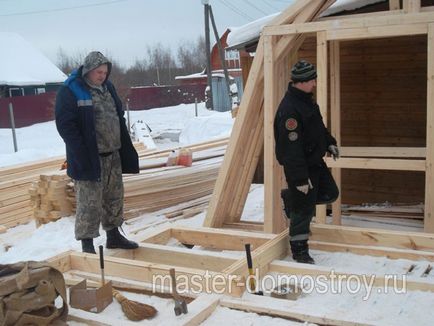 Фотозвіт про будівництво будинку 6х6 м з бруса поблизу міста павловский посад