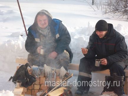 Raport de fotografie privind construirea unei case 6x6 m de la un bar din apropierea orașului Pavlovsky Posad