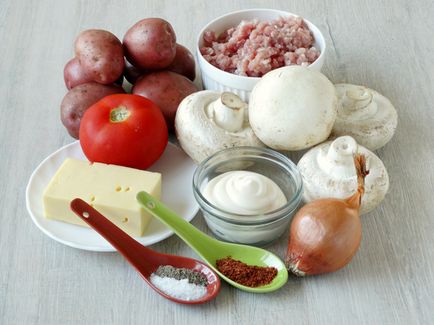 Meatballs cu brânză coapte în rețetă cuptor