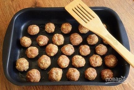 Meatballs cu sos de brânză de tomate - rețetă pas cu pas cu fotografie