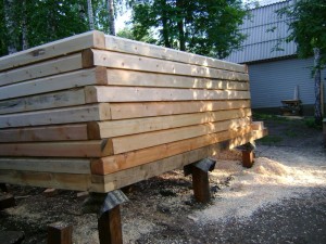 Fundația lemnului este ieftină și fiabilă