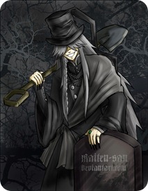 Undertaker, negru butler, portal anime