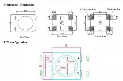 Fabricarea unei rigle de la 10 diode emitatoare de lumina ws2812b