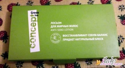 Як позбутися від жирності волосся - відгук про green line concept в ампулах