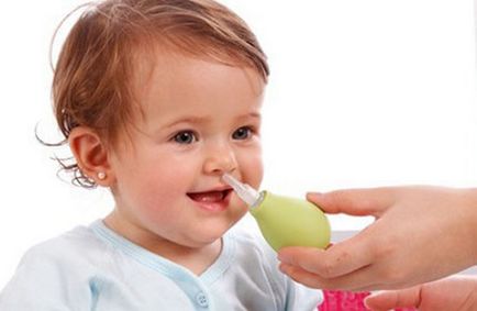 Как да изчистите слуз от носа на дете - че употребата