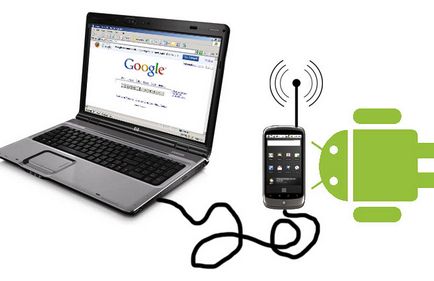 Cum se conectează Android ca un modem de internet