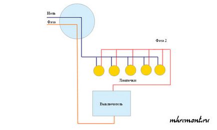 Як підключити люстру схема підключення, підключення до Одноклавішний і Двоклавішний вимикача