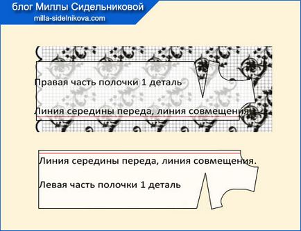 Як правильно розкласти викрійку на тканині з фестонами