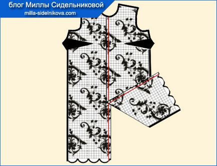 Cum să plasați în mod corespunzător un model pe țesături cu festoane