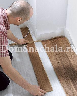 Hogyan formázza laminált padló, a ház első