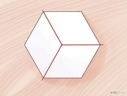 Cum să împărțiți un hexagon în trei părți egale
