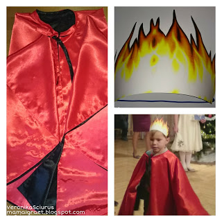 Hogyan készítsünk egy öltönyt a tűz - tűz újév ruha