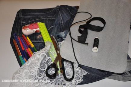 Як зробити пенал своїми руками з джинсів покроковий майстер-клас