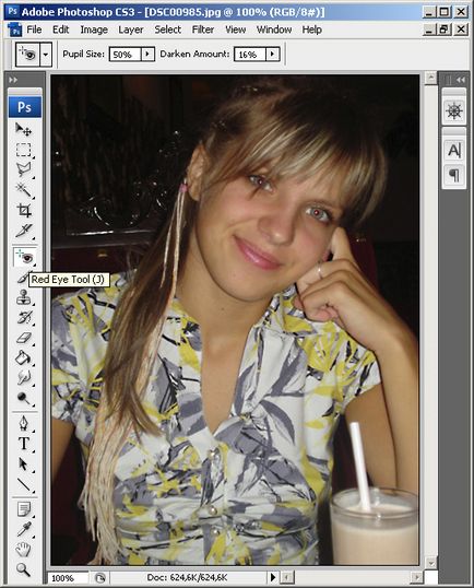 Cum să elimini ochii roșii pe fotografii în Photoshop