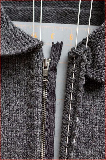 Cum sa coaseti un fermoar intr-un tricotat