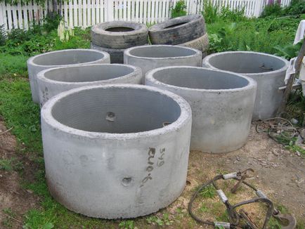 Csatorna magánházak beton gyűrűk