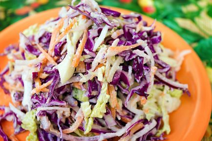 Káposzta Cole Slaw saláta recept a megfelelő fotót (lassú) Káposztasaláta Cole Slaw megfelelő receptet egy fotó