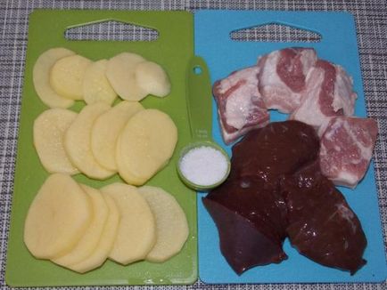 Cartuș de cartofi cu ficat