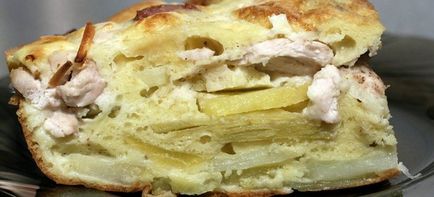 Cartuș de cartofi cu carne tocată, pui și ciuperci - rețete în cuptor sau în multivark