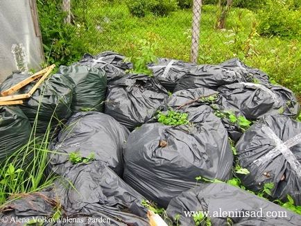 Compost în saci și noul meu mod de combatere a buruienilor