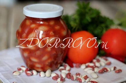 Консервована квасоля в томатному соусі на зиму покроковий рецепт з фото