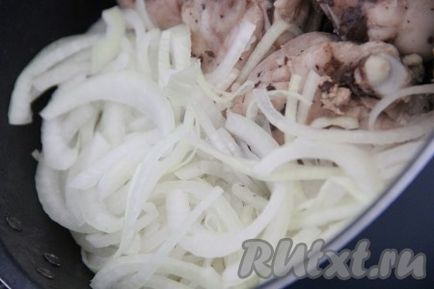 Chicken paprika - rețetă cu o fotografie