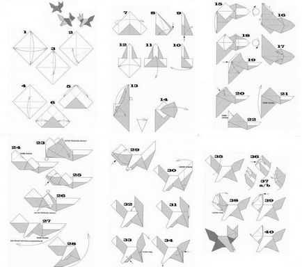 Fox-origami clasă de master pe asamblare