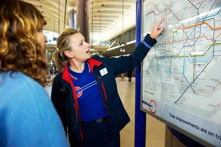 A londoni metró egy rövid használati turista, hello, london