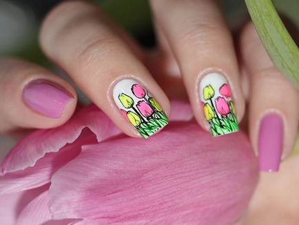 Манікюр з квітами для створення настрою своїми руками манікюр «квіти на нігтях» в домашніх