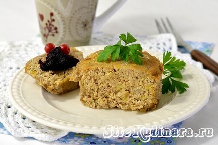 Hús puding a gyermekek számára a sütő, a recept egy fotót