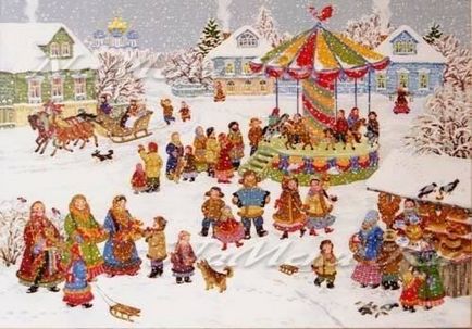 Începutul carnavalului (săptămâna Maslenitsa) în 2018