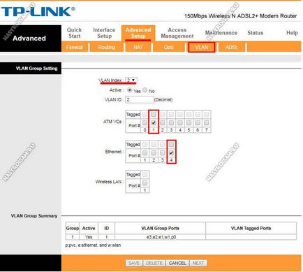 Konfigurálása ADSL-router TP-Link TD-w8901n (internet IPTV), hardver konfiguráció