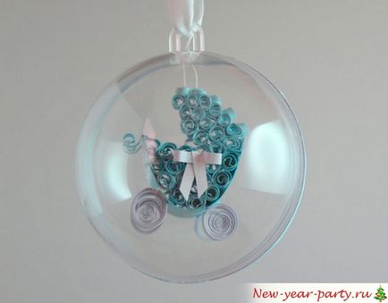 Karácsonyi golyó a technika Quilling - fotó ötletek egy szép ünnep! (Quilling) Karácsonyi golyó a technika Quilling - fotó ötletek egy szép ünnep!
