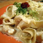 Папарделле в вершково-грибному соусі з курочкою рецепт з фотографіями