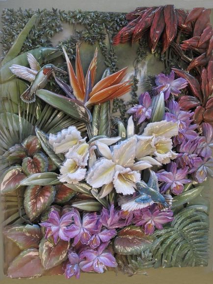 Papertole, arte-Francese vagy 3D decoupage (decoupage) Papertole, arte-Francese vagy 3D decoupage