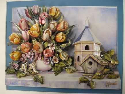 Papertole, arte-franchez sau 3d decoupage