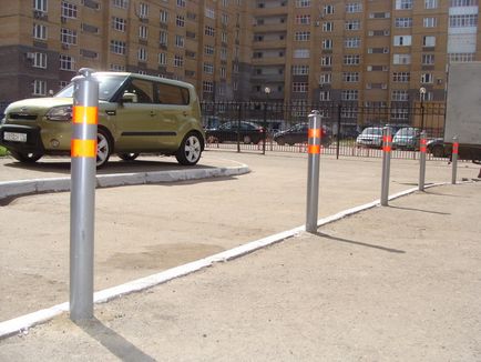 Parkolás bollards kivehető, összecsukható telepítési és összeszerelési