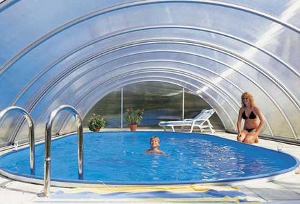 Pavilion pentru o piscină stradală, pavilion în piscină în aer liber, un teledoom, prestigiu, cumpăra un pavilion