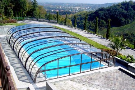 Pavilion pentru o piscină stradală, pavilion în piscină în aer liber, un teledoom, prestigiu, cumpăra un pavilion